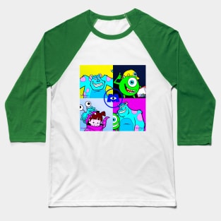 monsters inc pop art quad Baseball T-Shirt
